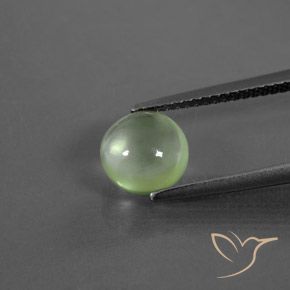 1.90ct Натуральный Лаймово-зеленый пренит, Круглый, Прозрачный