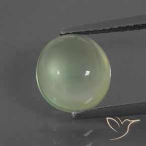 2.15ct Натуральный Светло-зеленый пренит, Овал, Прозрачный