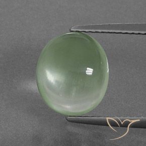 4.10ct Натуральный Светло-желтый зеленый пренит, Овал, Прозрачный