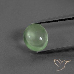 2.80ct Натуральный Желтовато-зеленый пренит, Овал, Прозрачный