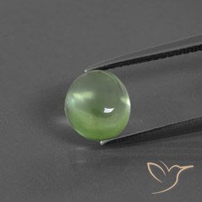 2.06ct Натуральный Желтовато-зеленый пренит, Овал, Прозрачный