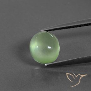 2.39ct Натуральный Желтовато-зеленый пренит, Овал, Прозрачный