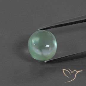 2.30ct Натуральный Мятно-зеленый пренит, Овал, Прозрачный