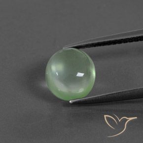 2.46ct Натуральный Светло-зеленый пренит, Овал, Прозрачный