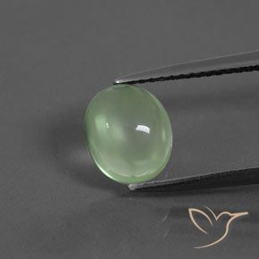 1.64ct Натуральный Желтовато-зеленый пренит, Овал, Прозрачный
