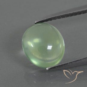 2.25ct Натуральный Светло-зеленый пренит, Овал, Прозрачный