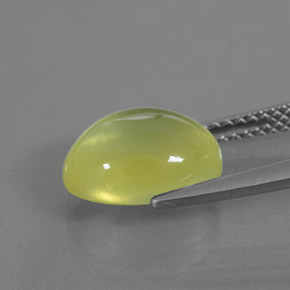 3.99 карата, натуральный Желто-зеленый пренит, Прозрачный, Полупрозрачный