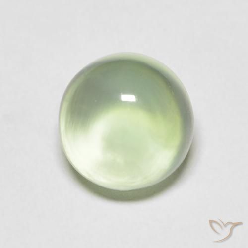 2.34ct Натуральный Светло-зеленый пренит, Круглый, Прозрачный