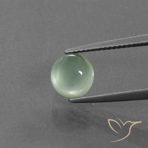 2.26ct Натуральный Светло-зеленый пренит, Круглый, Прозрачный