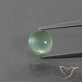 2.40ct Натуральный Светлая мята пренит, Овал, Прозрачный