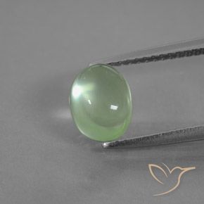 1.95ct Натуральный Желтовато-зеленый пренит, Овал, Прозрачный