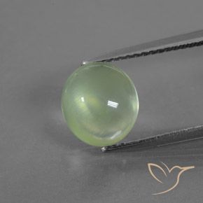 3.05ct Натуральный Светло-зеленый пренит, Овал, Прозрачный