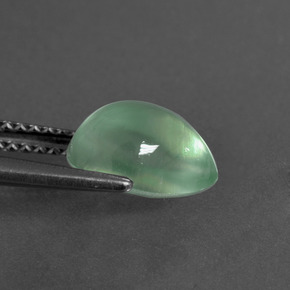2.30 карата, натуральный Зеленый пренит, Форма груши, Прозрачный