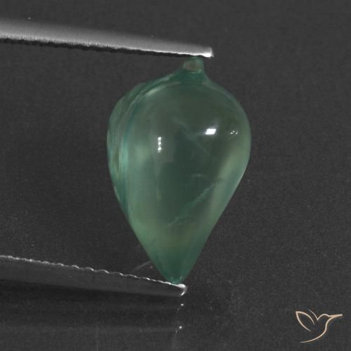 4.76ct Натуральный Светло-зеленый пренит, причудливая, Полупрозрачный