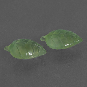  карата, натуральный Зеленый пренит, Необычная форма, Полупрозрачный