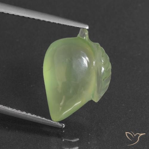 7.50ct Натуральный Лаймово-зеленый пренит, причудливая, Полупрозрачный