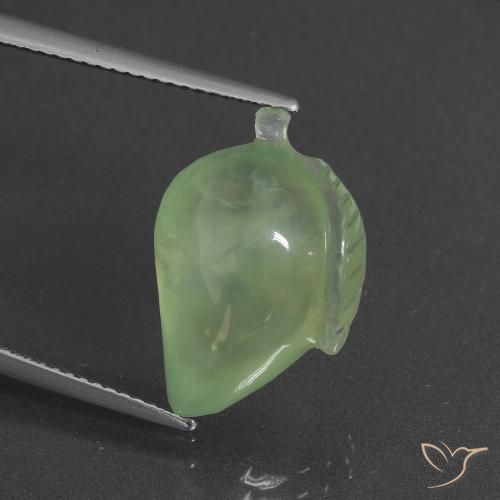 11.82ct Натуральный Желто-зеленый пренит, причудливая, Полупрозрачный