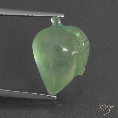 8.30ct Натуральный Средний зеленый пренит, причудливая, Полупрозрачный