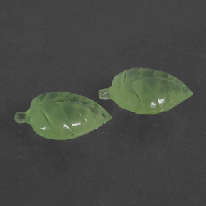  карата, натуральный Зеленый пренит, Необычная форма, Полупрозрачный