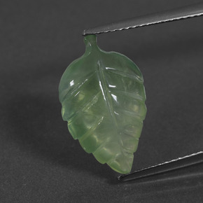 5.62 карата, натуральный Зеленый пренит, Необычная форма, Полупрозрачный