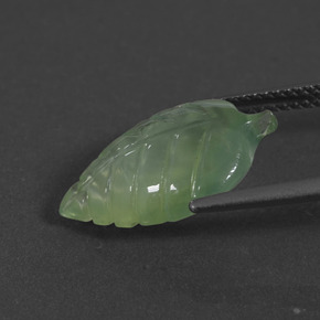 5.62 карата, натуральный Зеленый пренит, Необычная форма, Полупрозрачный