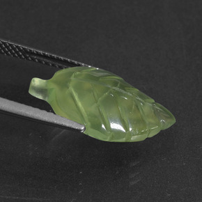 5.83 карата, натуральный Зеленый пренит, Необычная форма, Полупрозрачный
