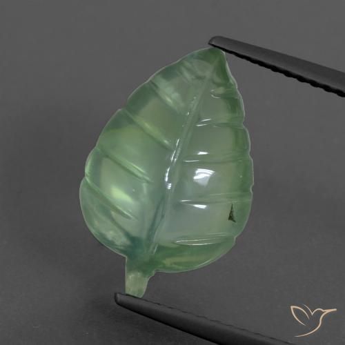 4.94ct Натуральный Бледно-землисто-зеленый пренит, причудливая, Полупрозрачный