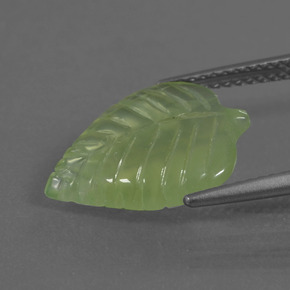 5.27 карата, натуральный Зеленый пренит, Необычная форма, Прозрачный