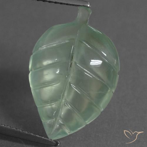 8.54ct Натуральный Мятно-зеленый пренит, причудливая, Прозрачный