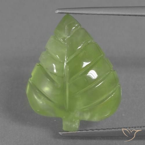 9.92ct Натуральный Лаймово-зеленый пренит, причудливая, Прозрачный