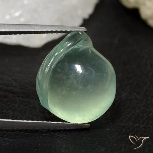 17.83ct Натуральный Мятно-зеленый пренит, причудливая, Прозрачный