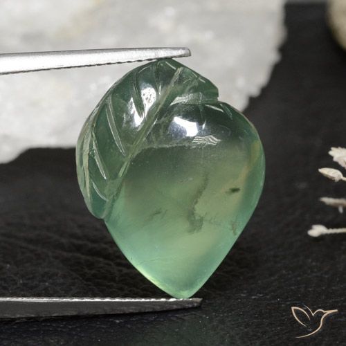 19.72ct Натуральный Землисто-зеленый пренит, причудливая, Прозрачный