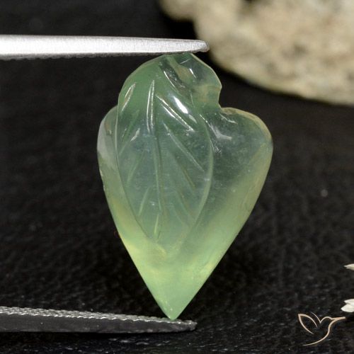 14.97ct Натуральный Желтовато-зеленый пренит, причудливая, Прозрачный