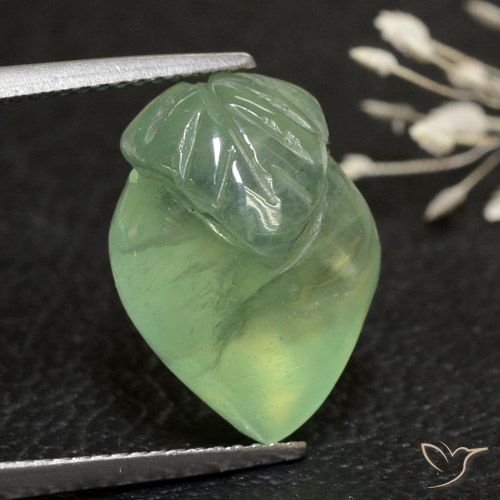 13.18ct Натуральный Оливковый Зеленый пренит, причудливая, Прозрачный