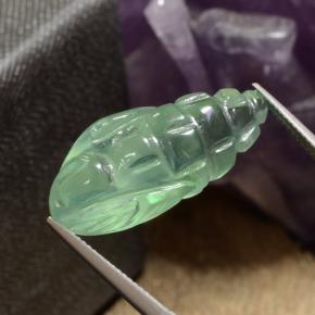 20.96 карата, натуральный Зеленый пренит, Необычная форма, Полупрозрачный
