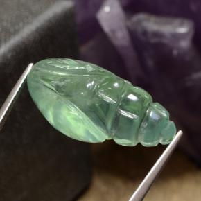 20.96 карата, натуральный Зеленый пренит, Необычная форма, Полупрозрачный