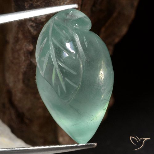 23.51ct Натуральный Светло-зеленый пренит, причудливая, Полупрозрачный