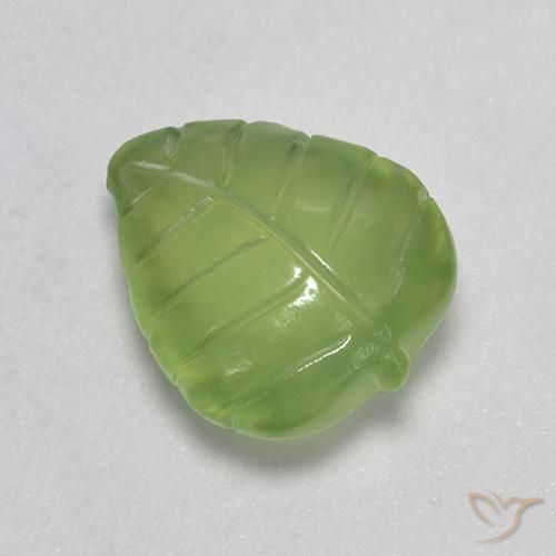 4.86ct Натуральный Желтовато-зеленый пренит, причудливая, Прозрачный
