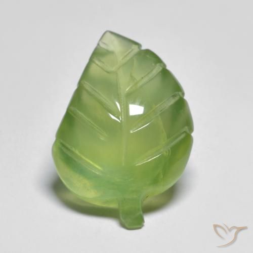 6.88ct Натуральный Лаймово-зеленый пренит, причудливая, Прозрачный