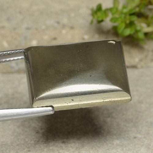 38.25 карата, натуральный Золотой Пирит, Огранка Багет, Непрозрачный