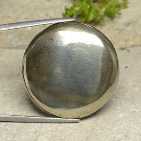 62.09 карата, натуральный Золотой Пирит, Огранка Круг, Непрозрачный