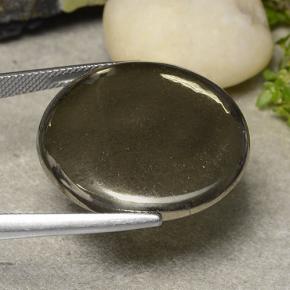 44.39 карата, натуральный Многоцветный Пирит, Огранка Круг, Непрозрачный