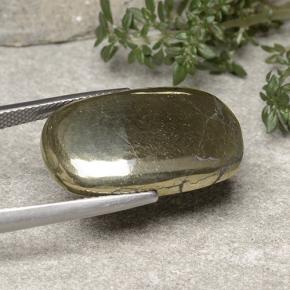 22.29 карата, натуральный Золотой Пирит, Огранка Овал, Непрозрачный