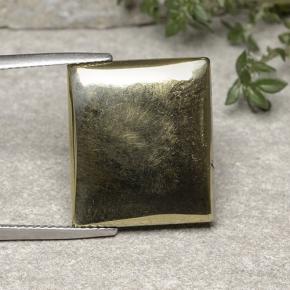 19.42 карата, натуральный Золотой Пирит, Огранка Багет, Непрозрачный