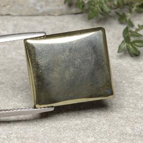 19.42 карата, натуральный Золотой Пирит, Огранка Багет, Непрозрачный