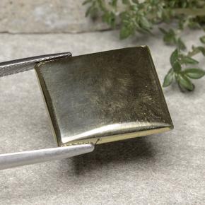 19.42 карата, натуральный Золотой Пирит, Огранка Багет, Непрозрачный