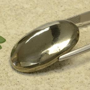 37.46 карата, натуральный Золотой Пирит, Огранка Овал, Непрозрачный