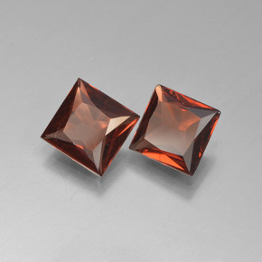  карата, натуральный Красный Пироп Гранат, Квадрат, Чистота VS