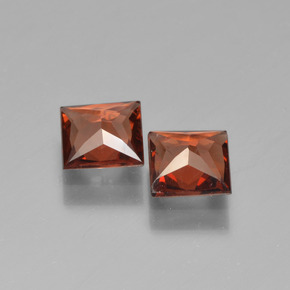  карата, натуральный Красный Пироп Гранат, Квадрат, Чистота VS