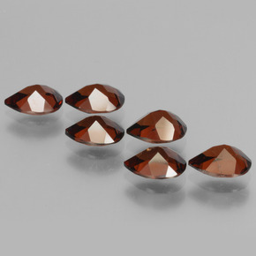 Натуральный Ярко-красный Пироп 5,67 карата Форма груши, Чистота VS